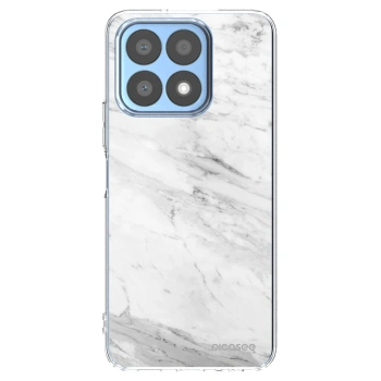 Picasee silikónový prehľadný obal pre Honor X8a - White marble