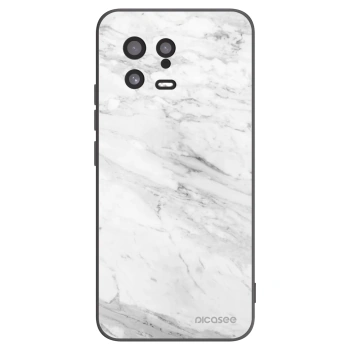 Picasee silikónový čierny obal pre Xiaomi 13 - White marble