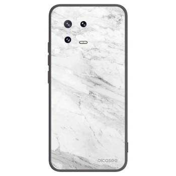 Picasee silikónový čierny obal pre Xiaomi 13 Pro - White marble