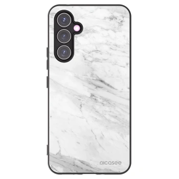 Picasee silikónový čierny obal pre Samsung Galaxy A54 5G A546B - White marble