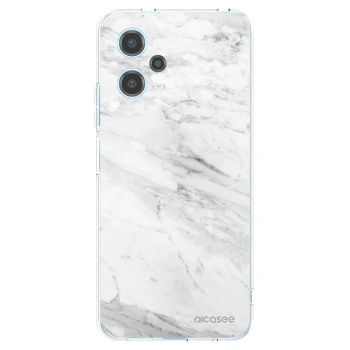 Picasee silikónový prehľadný obal pre Xiaomi Redmi Note 12 5G - White marble