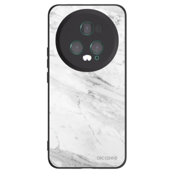 Picasee silikónový čierny obal pre Honor Magic5 Pro - White marble