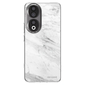 Picasee silikónový prehľadný obal pre Honor 90 5G - White marble