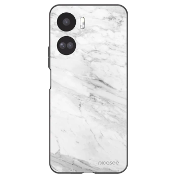 Picasee silikónový čierny obal pre Honor 90 Lite 5G - White marble