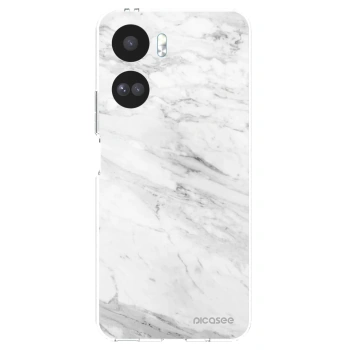 Picasee silikónový prehľadný obal pre Honor 90 Lite 5G - White marble