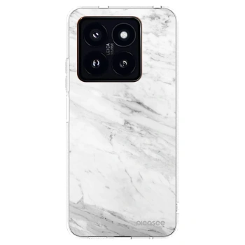 Picasee silikónový prehľadný obal pre Xiaomi 14 Pro - White marble