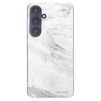 Picasee silikónový prehľadný obal pre Samsung Galaxy S24+ S926B 5G - White marble