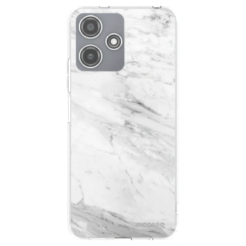Picasee silikónový prehľadný obal pre Xiaomi Redmi 12 5G - White marble