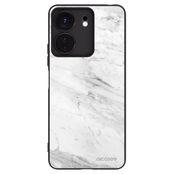 Picasee silikónový čierny obal pre Xiaomi Redmi 13C 4G - White marble