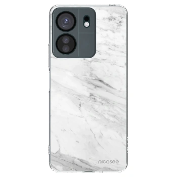 Picasee silikónový prehľadný obal pre Xiaomi Redmi 13C 4G - White marble