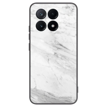 Picasee silikónový čierny obal pre Xiaomi Poco X6 Pro - White marble
