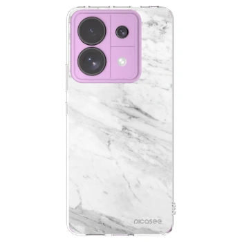 Picasee silikónový prehľadný obal pre Xiaomi Redmi Note 13 Pro 5G - White marble