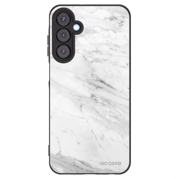 Picasee silikónový čierny obal pre Samsung Galaxy A25 A256B 5G - White marble