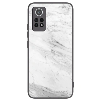 Picasee silikónový čierny obal pre Xiaomi Redmi Note 12 Pro 4G - White marble