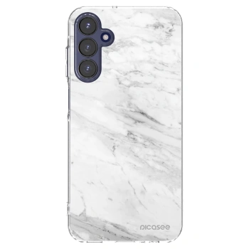 Picasee silikónový prehľadný obal pre Samsung Galaxy A15 A155F 4G - White marble