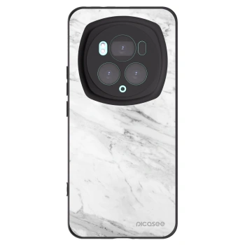 Picasee silikónový čierny obal pre Honor Magic6 Pro - White marble