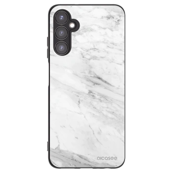 Picasee silikónový čierny obal pre Samsung Galaxy A05s A057G - White marble