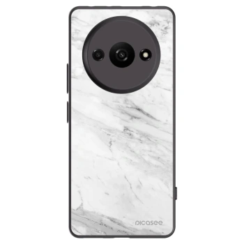 Picasee silikónový čierny obal pre Xiaomi Redmi A3 - White marble