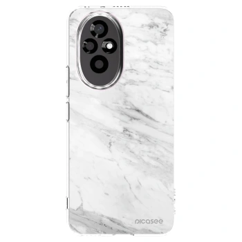 Picasee silikónový prehľadný obal pre Honor 200 5G - White marble