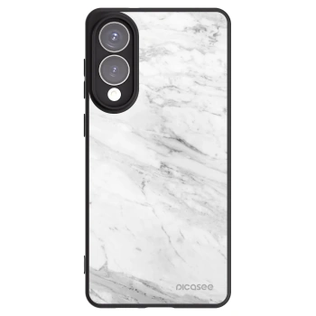 Picasee silikónový čierny obal pre Samsung Galaxy S25 Edge 5G - White marble