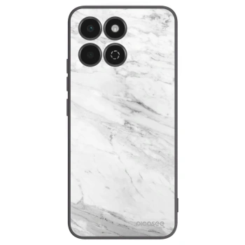 Picasee silikónový čierny obal pre Honor 200 Smart 5G - White marble