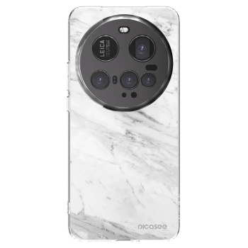 Picasee silikónový prehľadný obal pre Xiaomi 15 Ultra - White marble