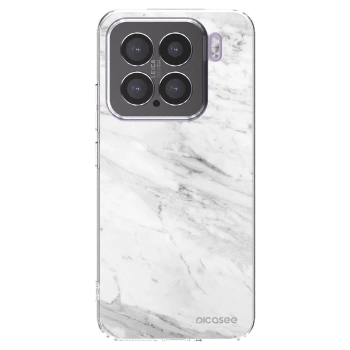 Picasee silikónový prehľadný obal pre Xiaomi 15 - White marble