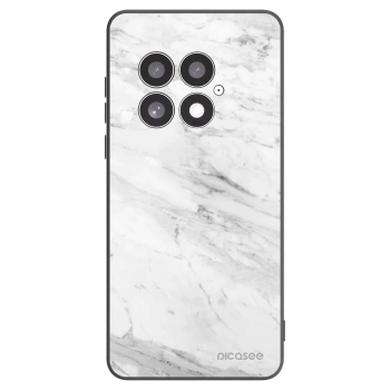 Picasee silikónový čierny obal pre OnePlus 13 5G - White marble