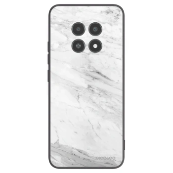 Picasee silikónový čierny obal pre Realme 12X - White marble