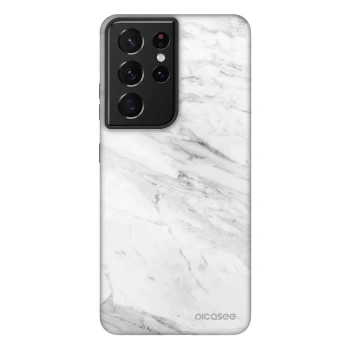 Picasee Fashion Case pre Samsung Galaxy S21 Ultra 5G G998B - White marble