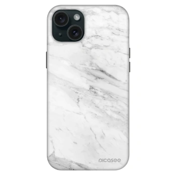 Obal pre Apple iPhone 15 Plus - White marble