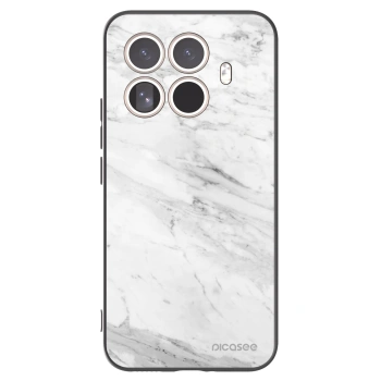 Picasee silikónový čierny obal pre Xiaomi 15T Pro - White marble