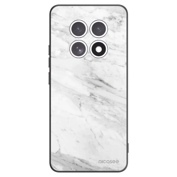 Picasee silikónový čierny obal pre Xiaomi Redmi Note 15 - White marble
