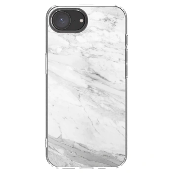 Picasee silikónový prehľadný obal pre Apple iPhone 17e - White marble