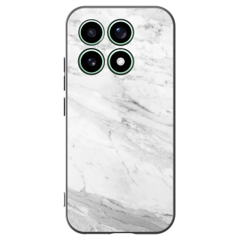 Picasee silikónový čierny obal pre Xiaomi 17 - White marble
