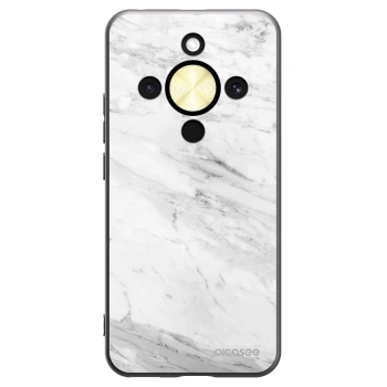 Picasee silikónový čierny obal pre Honor Magic8 Lite 5G - White marble