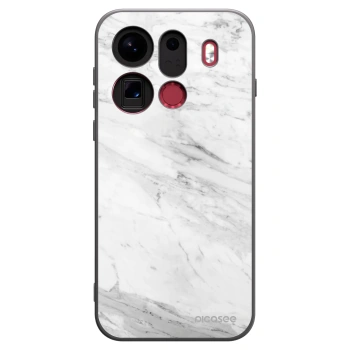 Picasee silikónový čierny obal pre OPPO Find X9 Pro - White marble