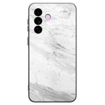 Picasee silikónový čierny obal pre Samsung Galaxy A57 5G - White marble