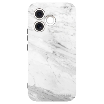 Picasee silikónový čierny obal pre Honor 600 Lite - White marble