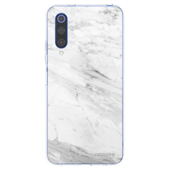 Picasee silikónový prehľadný obal pre Xiaomi Mi 9 SE - White marble