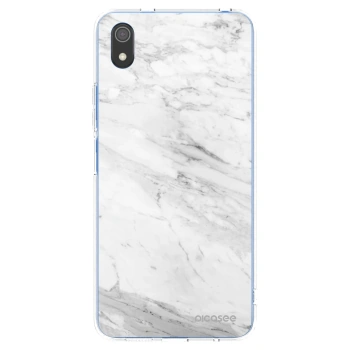 Picasee silikónový prehľadný obal pre Xiaomi Redmi 7A - White marble