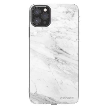 Picasee silikónový prehľadný obal pre Apple iPhone 11 Pro Max - White marble