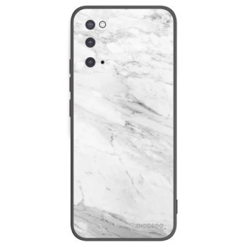 Picasee silikónový čierny obal pre Samsung Galaxy S20 G980F - White marble