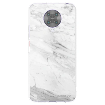 Picasee silikónový prehľadný obal pre Xiaomi Poco F2 Pro - White marble