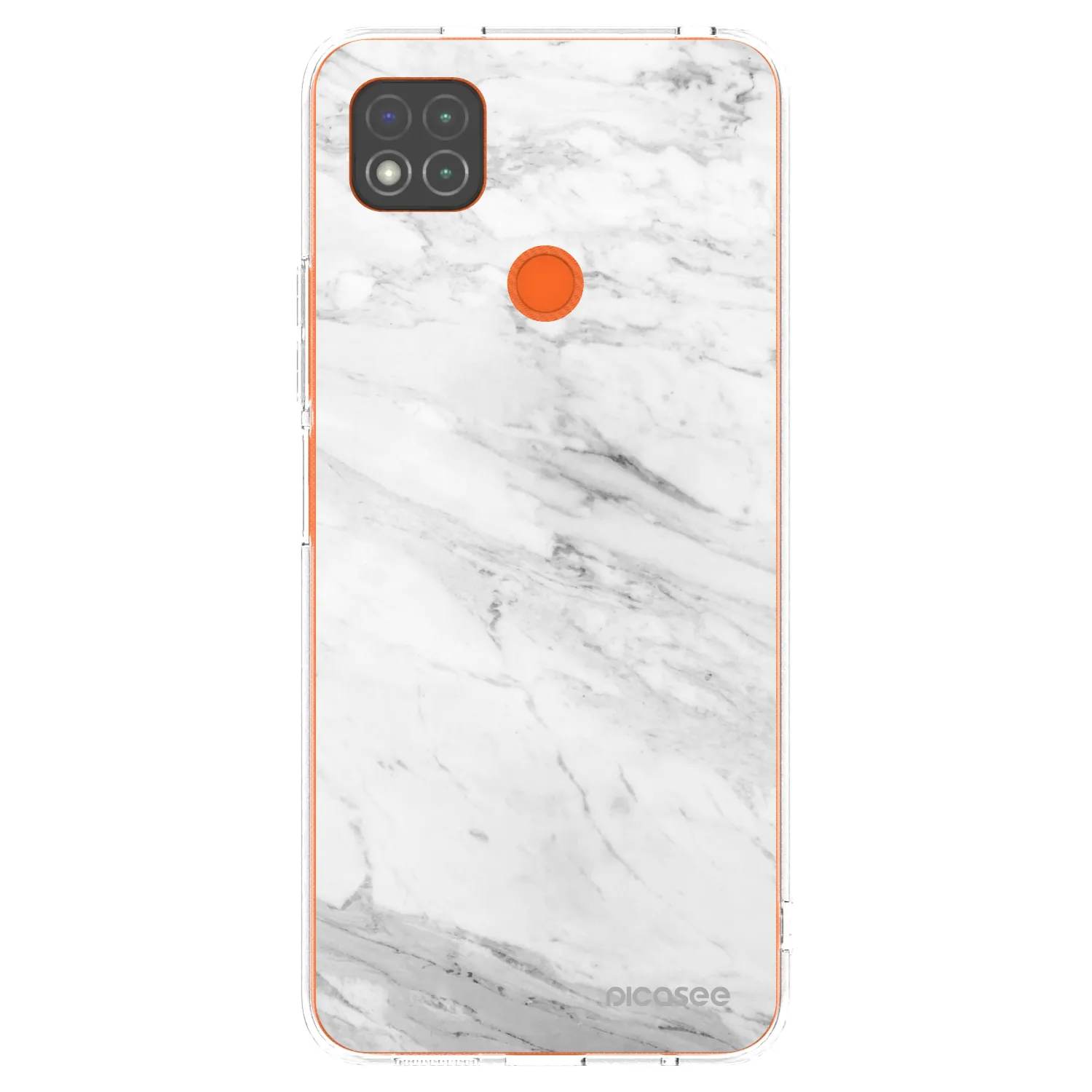 Picasee silikónový prehľadný obal pre Xiaomi Redmi 9C - White marble