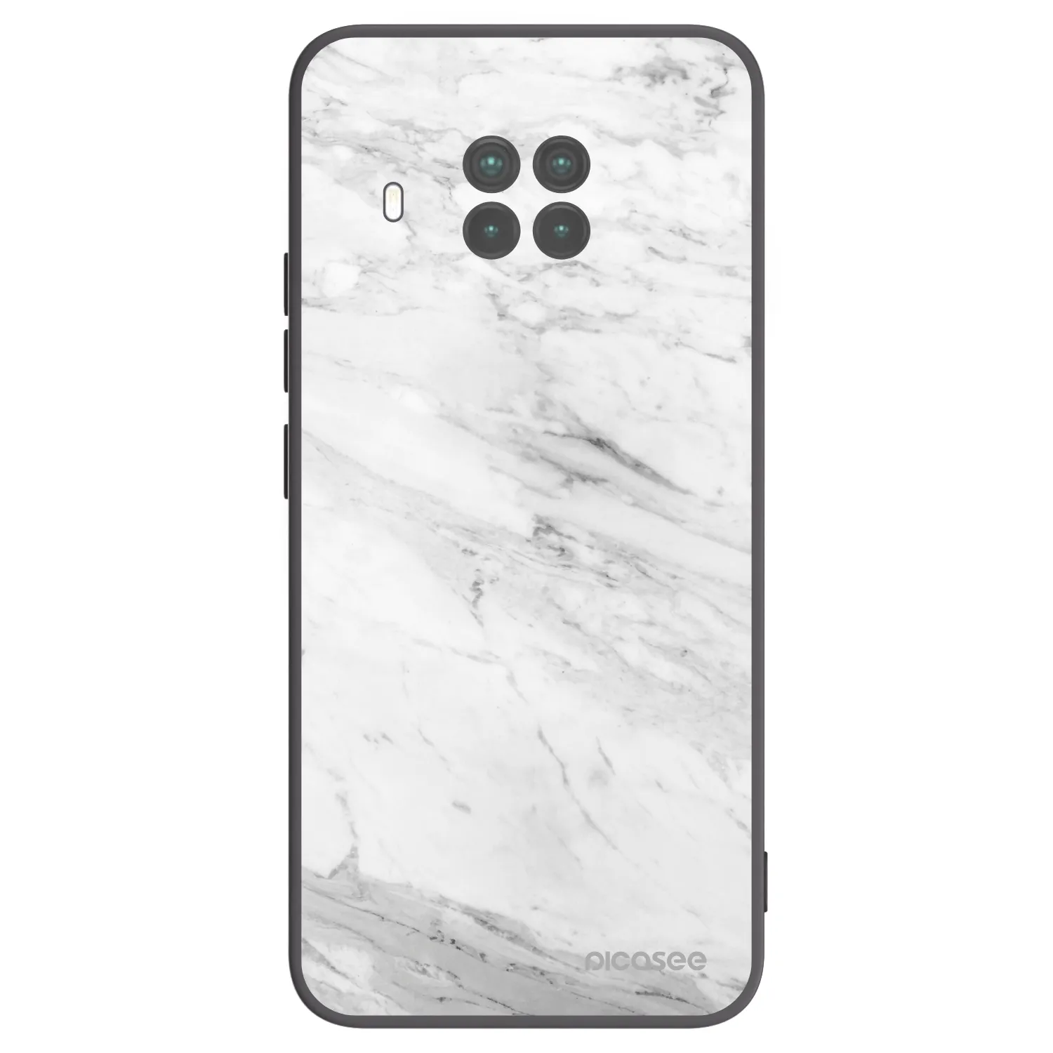 Picasee silikónový čierny obal pre Xiaomi Mi 10T Lite - White marble
