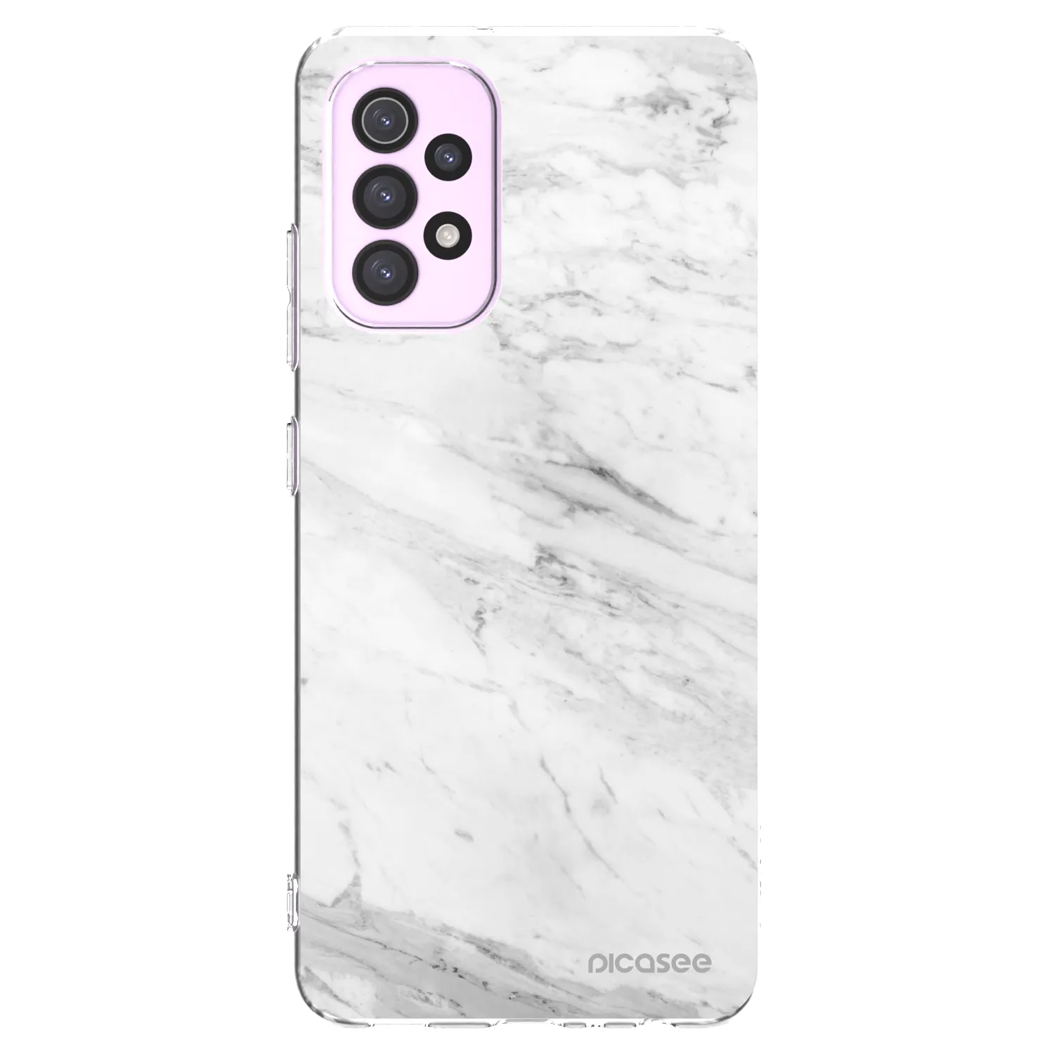 Picasee silikónový prehľadný obal pre Samsung Galaxy A32 5G A326B - White marble