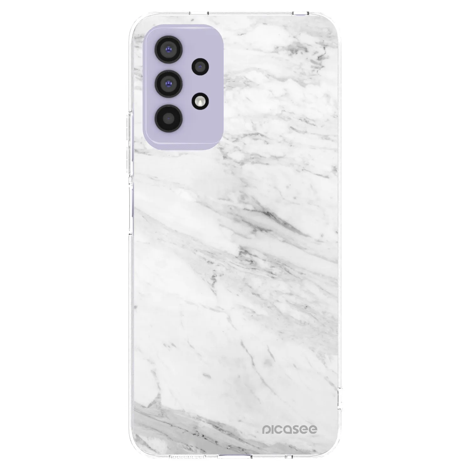 Picasee silikónový prehľadný obal pre Samsung Galaxy A32 4G SM-A325F - White marble