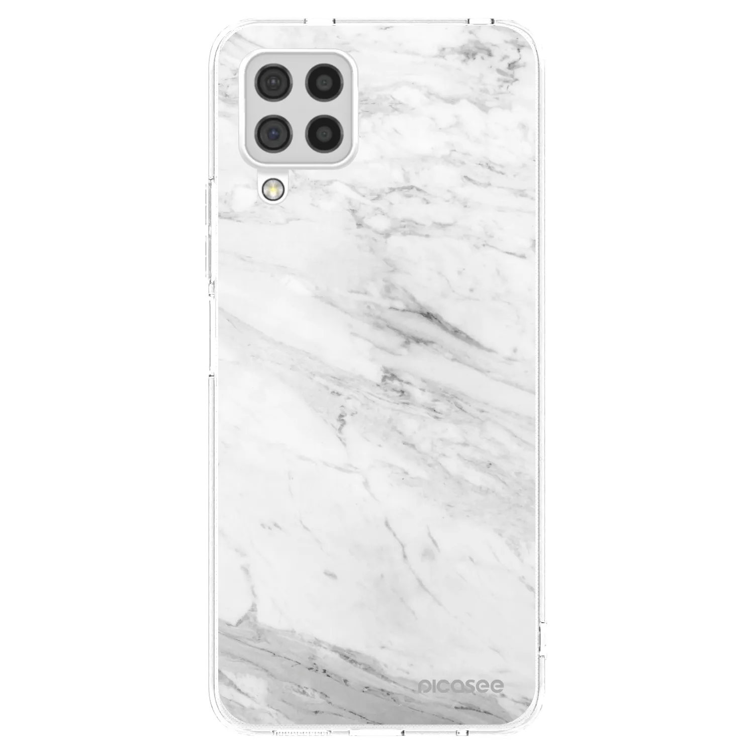 Picasee silikónový prehľadný obal pre Samsung Galaxy A22 A225F 4G - White marble
