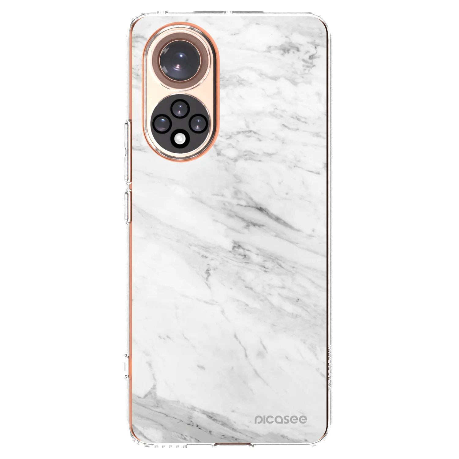 Picasee silikónový prehľadný obal pre Huawei Nova 9 - White marble